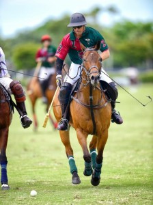 MVP Brandon Phillips of Palm Beach Equine drives downfield. Photo by Rob Bowman.