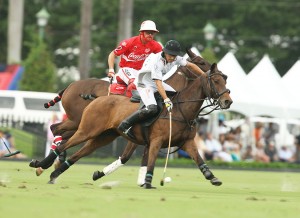 Sugar Erskine marking Hilario Ulloa in the Pennell Cup final. (Photo by Alex Pacheco)