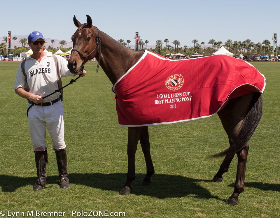 Kyle Fargey’s mare “Macarena" won Best Playing Pony in the USPA 4-Goal Lions Cup. 