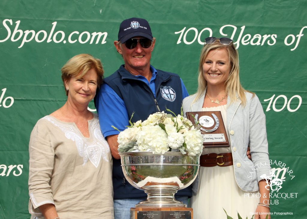 Graham Bray was awarded Best String of Polo Horses 2016