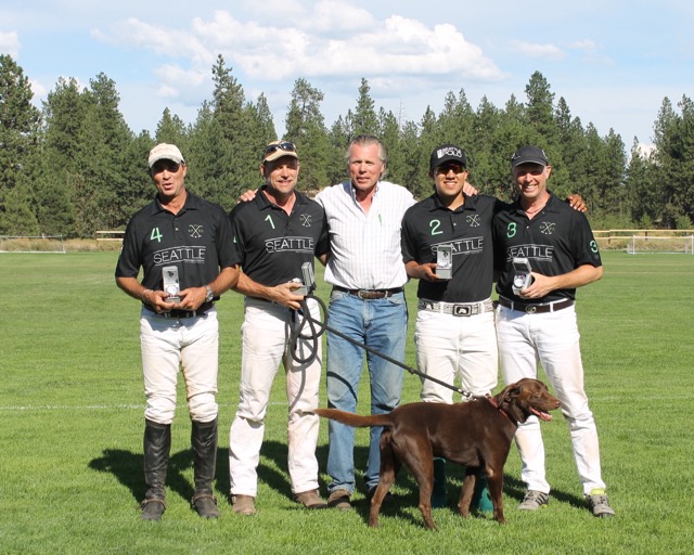 Winners of Flight II - Seattle 2 -l to r - John Eicher,Todd Randle, Governor Petersen, Jonathan Garnica and Cameron Smith