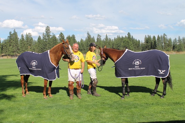Best playing pony for Flight II - Porsche - owned and ridden by George Dilland Best playing pony for the USPA Governor's Cup - Zayela - ridden by Felix Llambias and owned by George Dill - Cabby was named for Flight II - ridden by Curtis Lindhal(not shown)